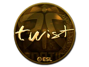 Sticker | twist (Gold) | Katowice 2019 image