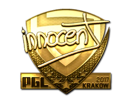 Sticker | innocent (Gold) | Krakow 2017 image