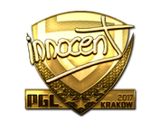 Sticker | innocent (Gold) | Krakow 2017 image