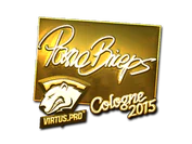 Sticker | pashaBiceps (Gold) | Cologne 2015 image