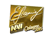 Sticker | flamie (Gold) | Cologne 2015 image