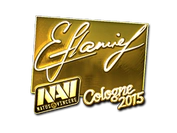 Sticker | flamie (Gold) | Cologne 2015 image