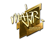 Sticker | MAJ3R (Gold) | Boston 2018 image