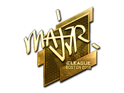 Sticker | MAJ3R (Gold) | Boston 2018 image