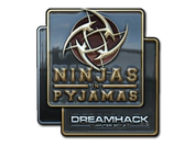 Sticker | Ninjas in Pyjamas (Foil) | DreamHack 2014 image