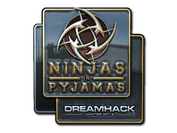 Sticker | Ninjas in Pyjamas (Foil) | DreamHack 2014 image