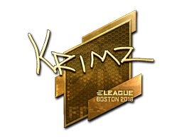 Sticker | KRIMZ (Gold) | Boston 2018 image
