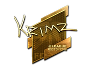 Sticker | KRIMZ (Gold) | Boston 2018 image