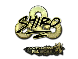 Sticker | sh1ro (Gold) | Antwerp 2022 image