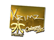 Sticker | KRIMZ (Gold) | Cologne 2015 image