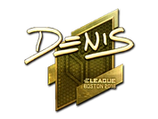 Sticker | denis (Gold) | Boston 2018 image