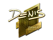 Sticker | denis (Gold) | Boston 2018 image