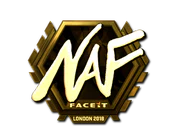 Sticker | NAF (Gold) | London 2018 image