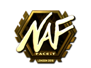 Sticker | NAF (Gold) | London 2018 image