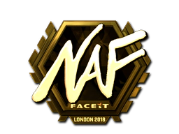 Sticker | NAF (Gold) | London 2018 image