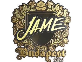 Sticker | Jame (Gold) | Budapest 2025 image