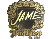 Sticker | Jame (Gold) | Budapest 2025 image