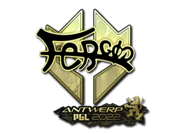 Sticker | fer (Gold) | Antwerp 2022 image