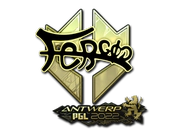 Sticker | fer (Gold) | Antwerp 2022 image