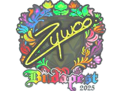Sticker | ZywOo (Holo) | Budapest 2025 image