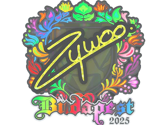 Sticker | ZywOo (Holo) | Budapest 2025 image