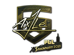 Sticker | Ax1Le (Gold) | Stockholm 2021 image