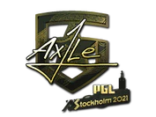 Sticker | Ax1Le (Gold) | Stockholm 2021 image
