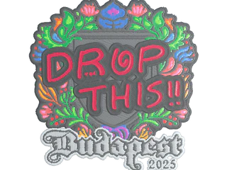 Sticker | drop (Embroidered) | Budapest 2025