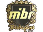 Sticker | MIBR (Gold) | Budapest 2025 image