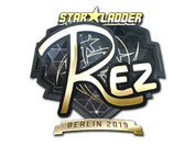 Sticker | REZ (Gold) | Berlin 2019 image