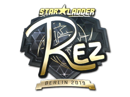 Sticker | REZ (Gold) | Berlin 2019 image