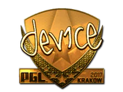 Sticker | device (Gold) | Krakow 2017 image