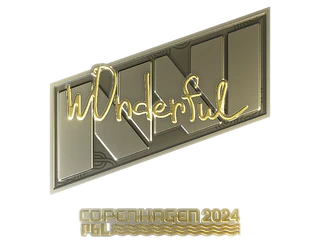 Sticker | w0nderful (Gold) | Copenhagen 2024
