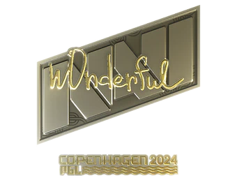 Sticker | w0nderful (Gold) | Copenhagen 2024 image