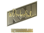 Sticker | w0nderful (Gold) | Copenhagen 2024 image