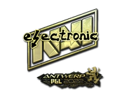 Sticker | electronic (Gold) | Antwerp 2022 image