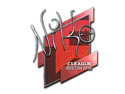 Sticker | NiKo | Boston 2018 image