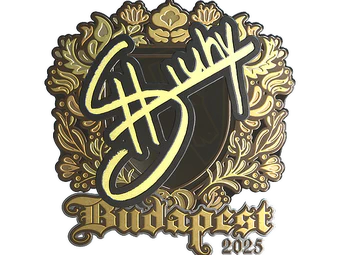Sticker | siuhy (Gold) | Budapest 2025 image