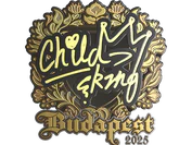 Sticker | ChildKing (Gold) | Budapest 2025 image