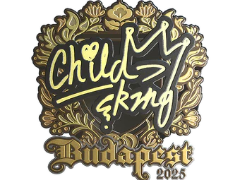 Sticker | ChildKing (Gold) | Budapest 2025 image