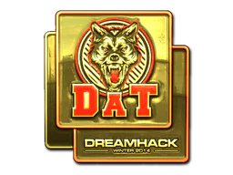 Sticker | dAT team (Gold) | DreamHack 2014 image