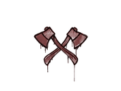 Sealed Graffiti | X-Axes (Brick Red) image