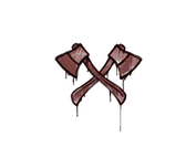 Sealed Graffiti | X-Axes (Brick Red) image