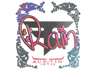 Sticker | rain (Holo) | Austin 2025