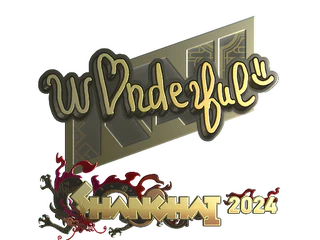 Sticker | w0nderful (Gold) | Shanghai 2024