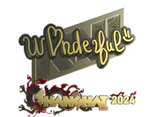Sticker | w0nderful (Gold) | Shanghai 2024 image