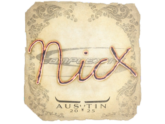 Sticker | nicx | Austin 2025 image