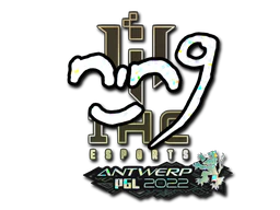 Sticker | nin9 (Glitter) | Antwerp 2022 image
