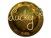 Sticker | Lucky (Gold) | Katowice 2019 image