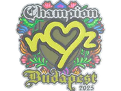 Sticker | ropz (Embroidered, Champion) | Budapest 2025 image